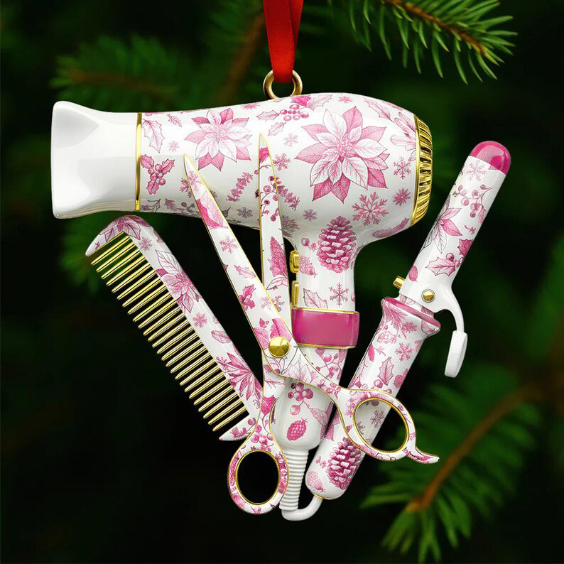 Hairstylist Christmas Ornament