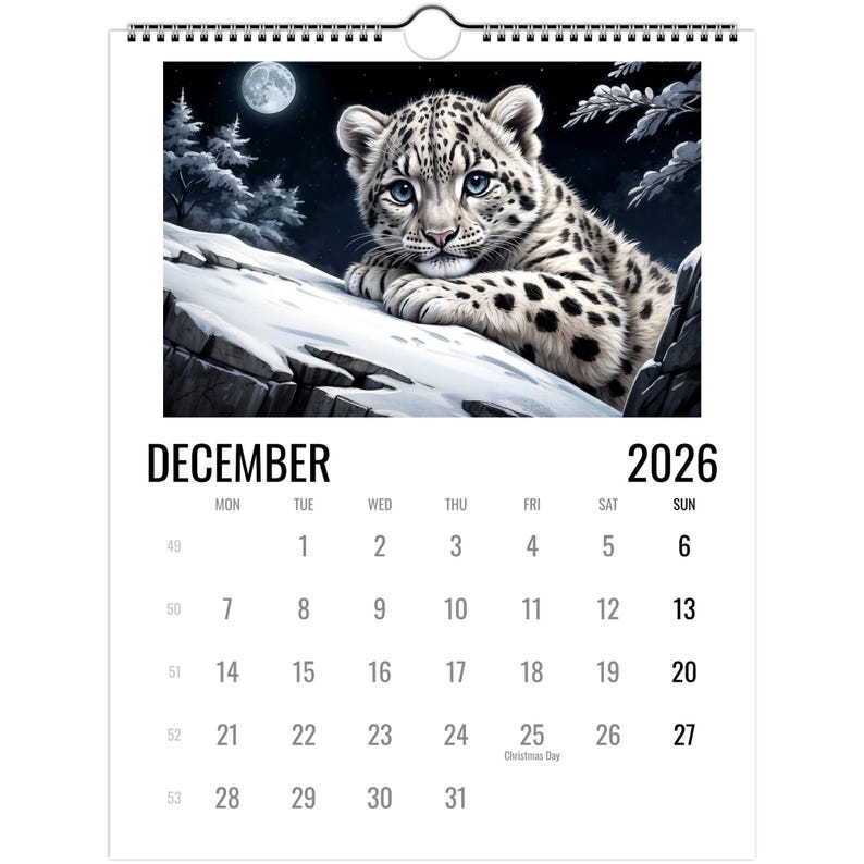 Wild Cat Wall calendars 2026