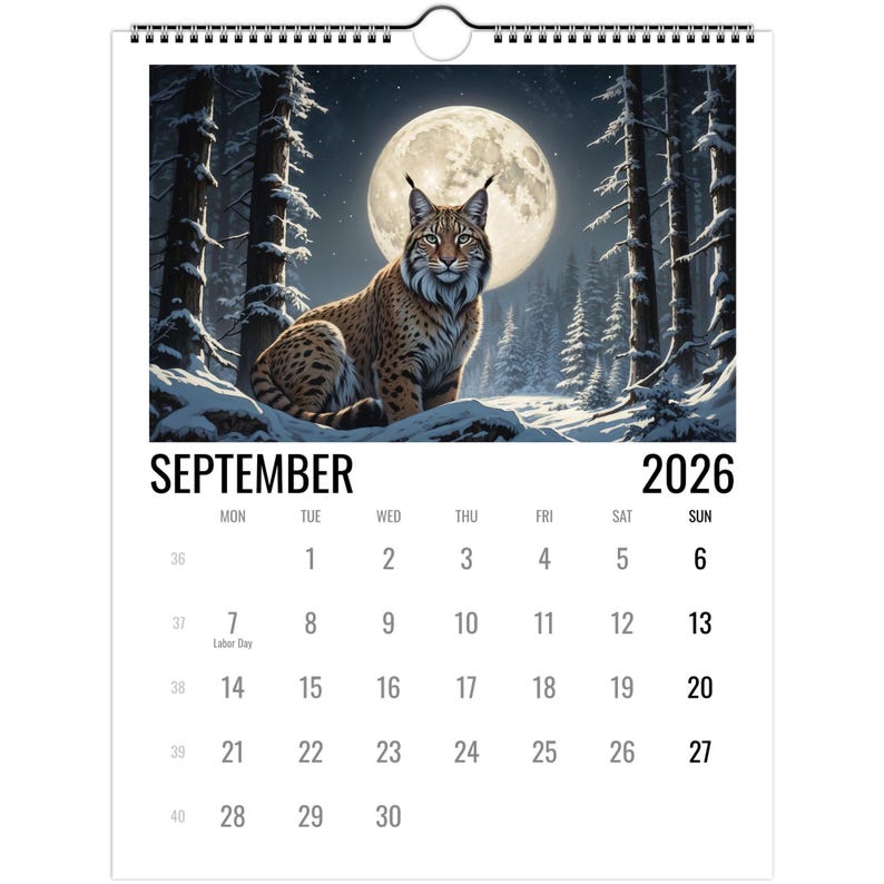 Wild Cat Wall calendars 2026