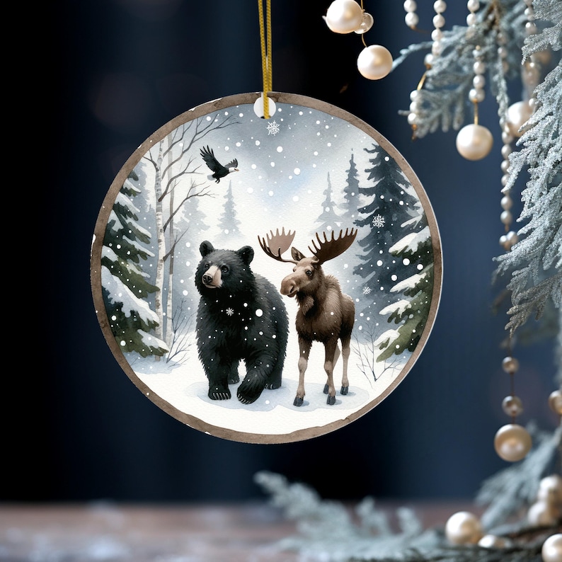 Christmas Tree Scene Decoration