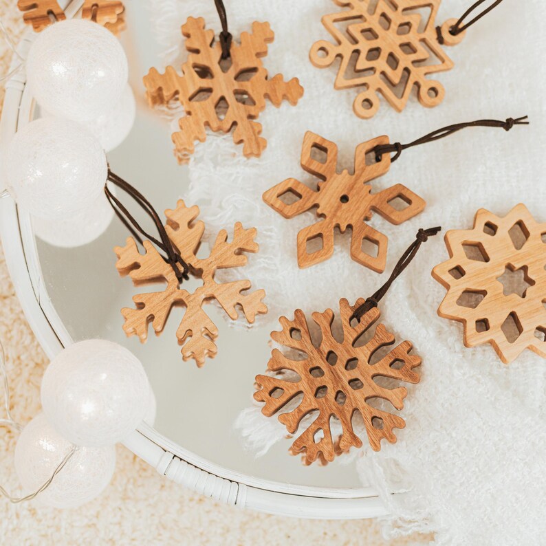 Wooden Snowflakes, Christmas Decoration