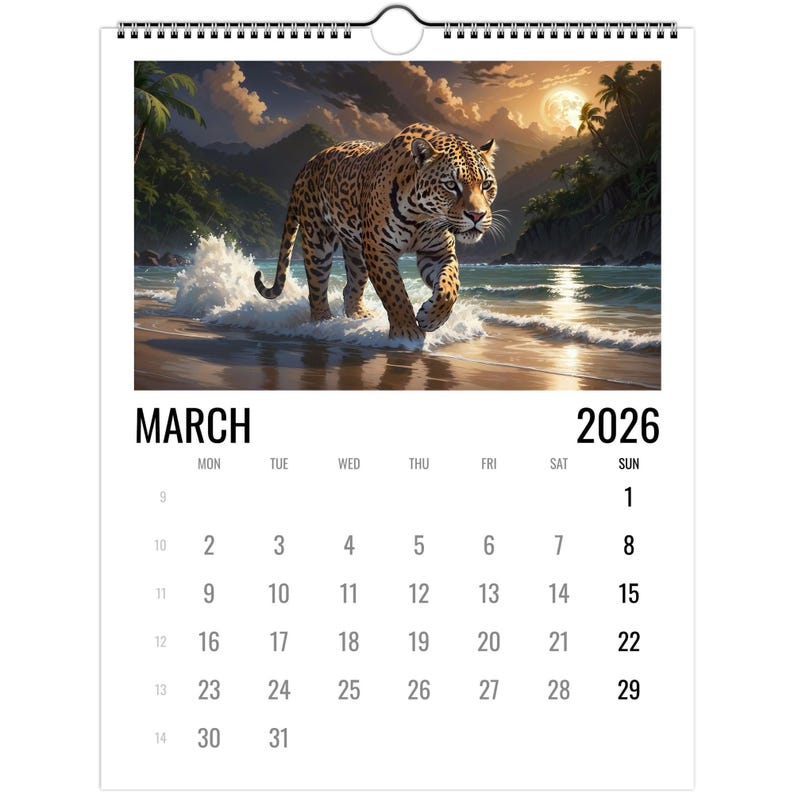 Wild Cat Wall calendars 2026