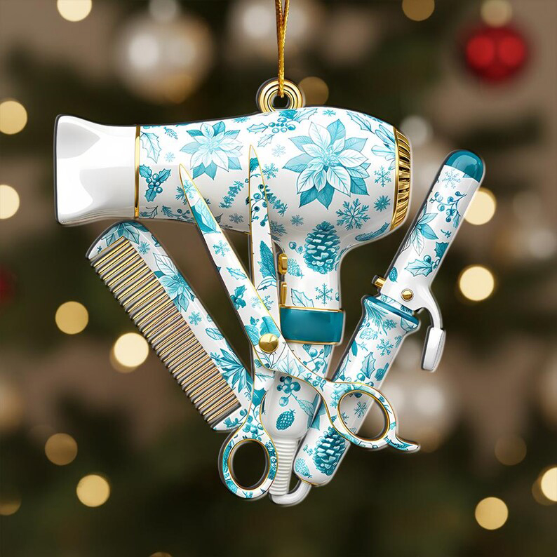 Hairstylist Christmas Ornament