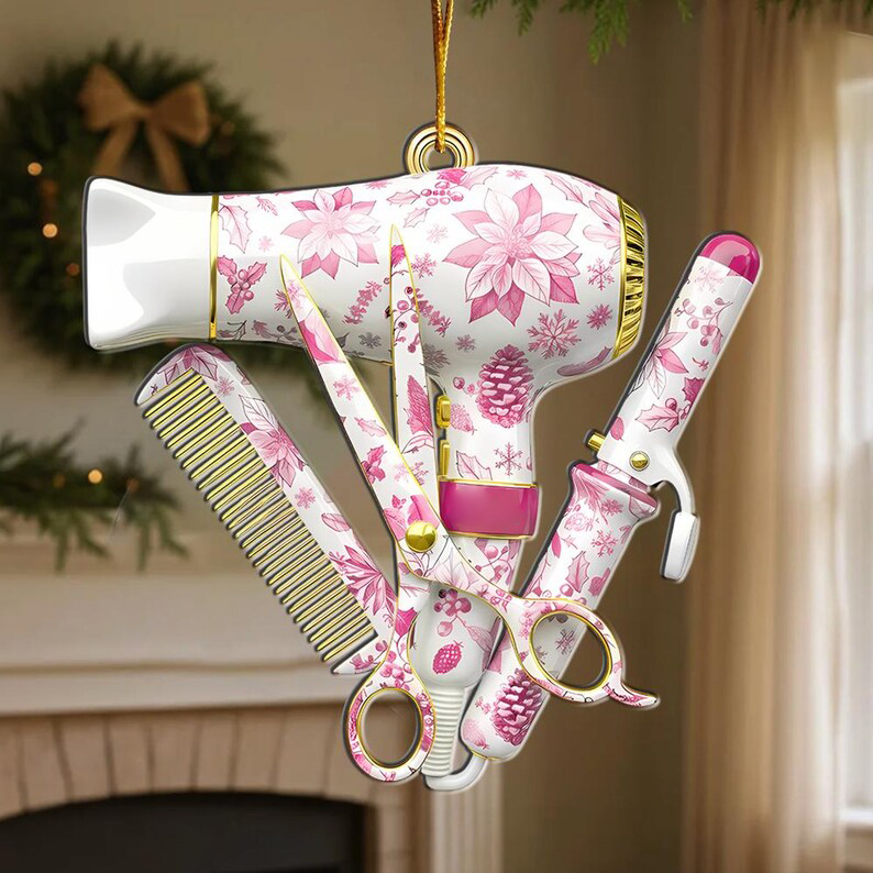 Hairstylist Christmas Ornament