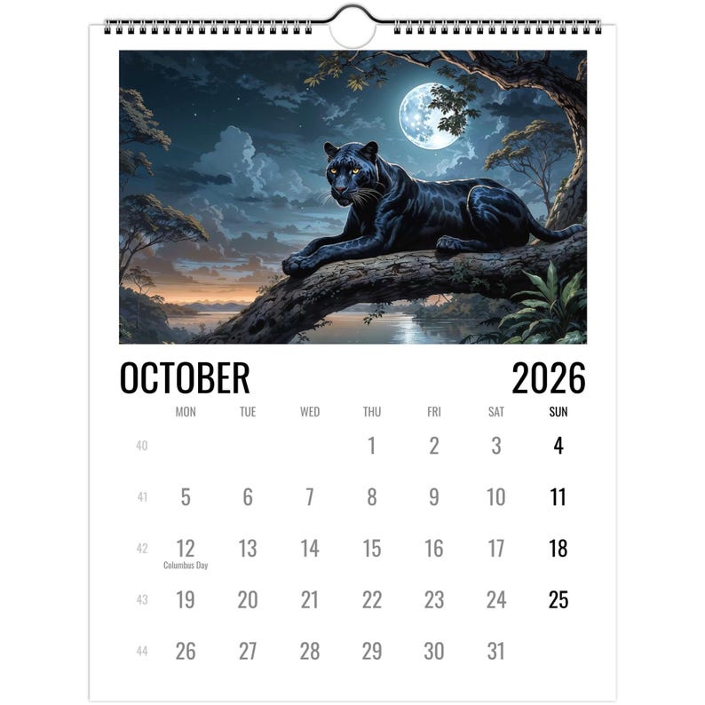 Wild Cat Wall calendars 2026