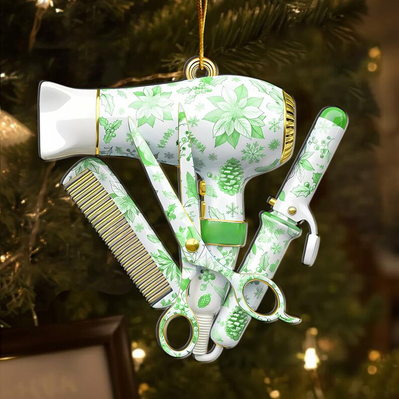 Hairstylist Christmas Ornament