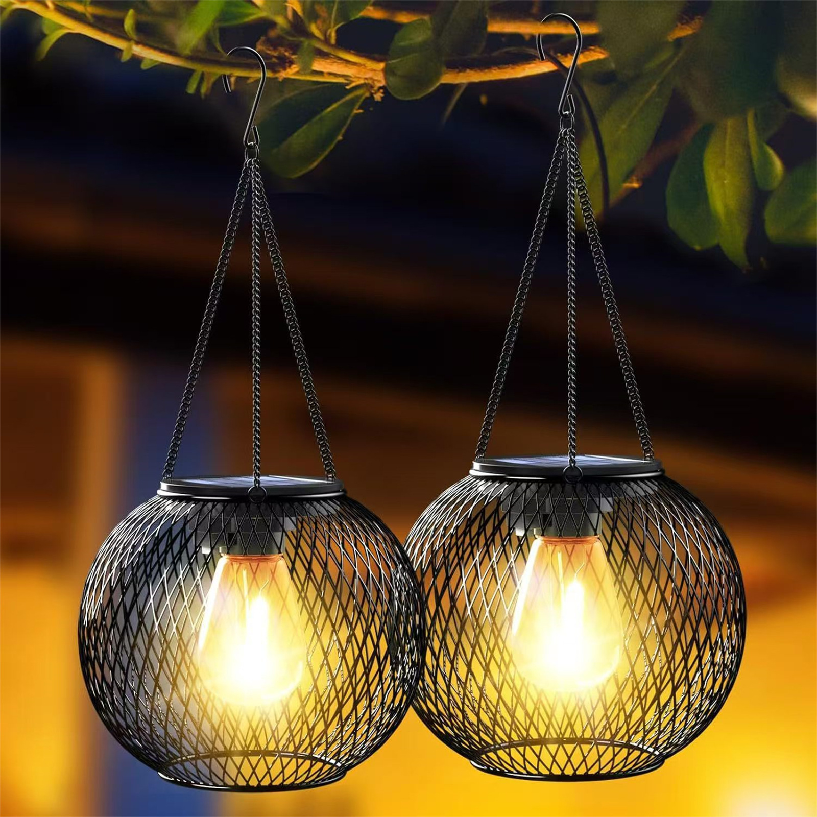 Outdoor hanging solar lights