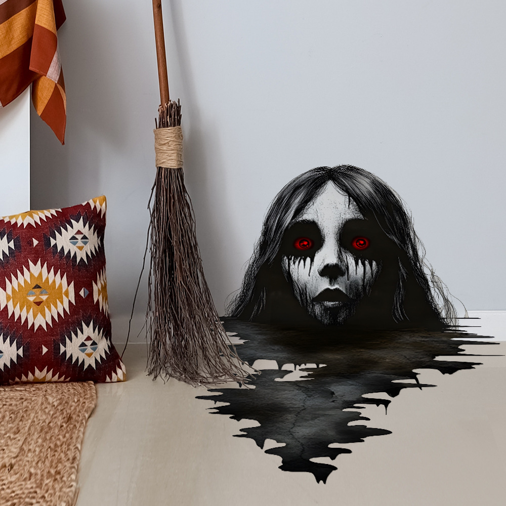Halloween horror characters wall sticker