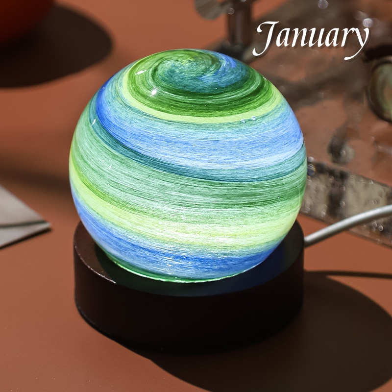 🪐Birthday Month Globe Night Light
