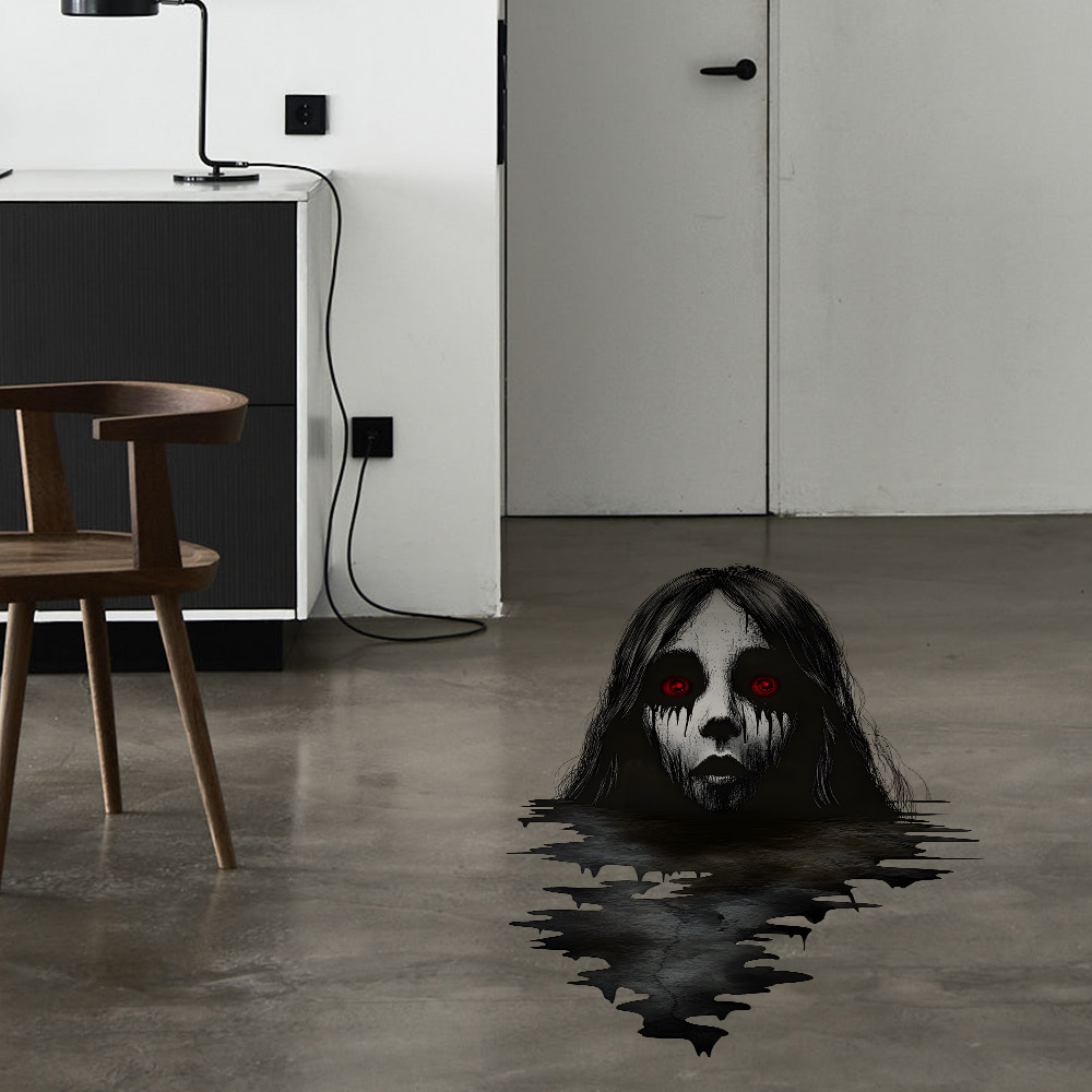 Halloween horror characters wall sticker