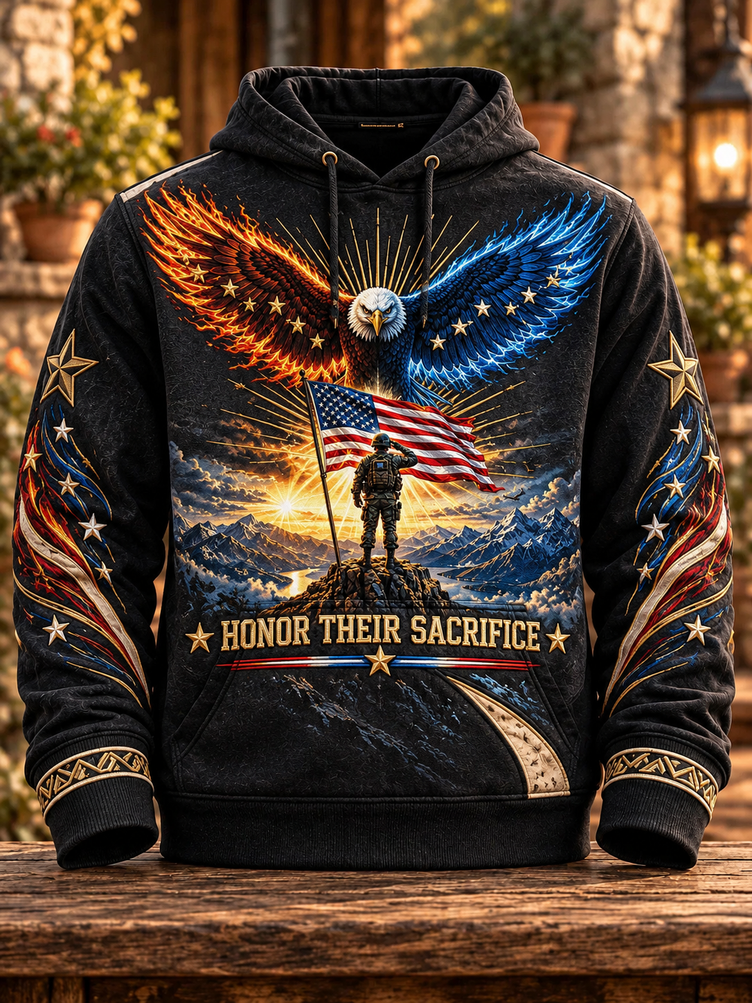 Men's Eagle Honor Their Sacrifice Hoodie