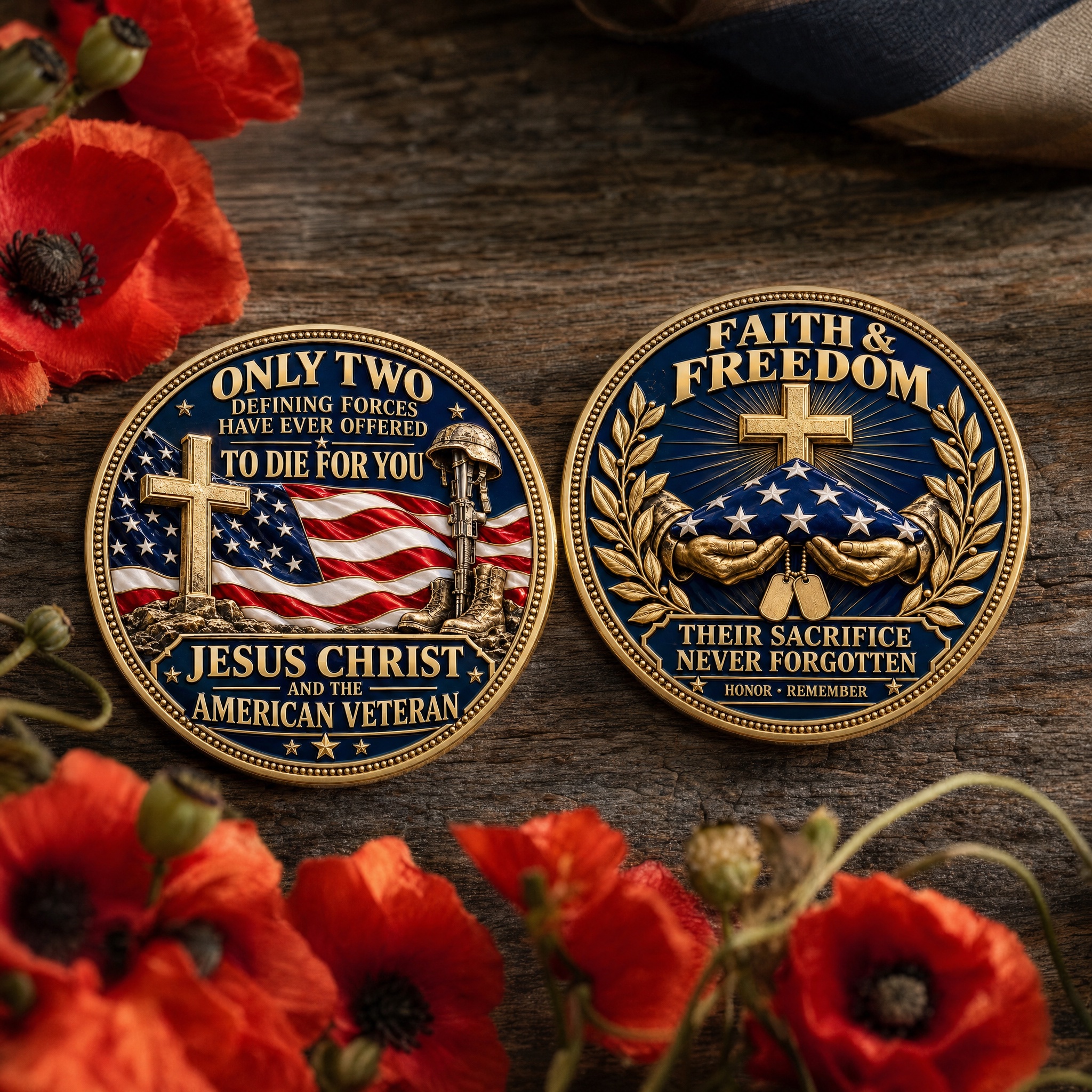 Faith & Freedom — Christian American Veteran Tribute Commemorative Medallion