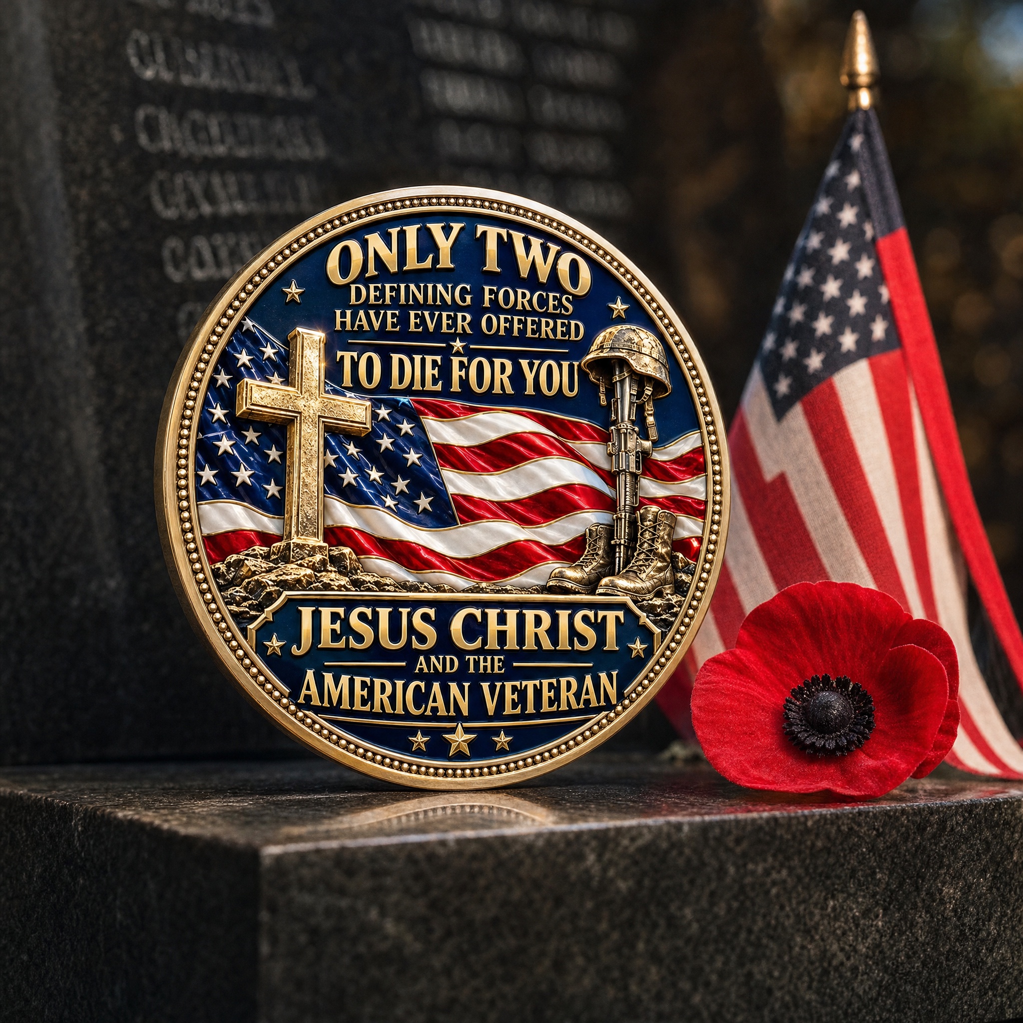 Faith & Freedom — Christian American Veteran Tribute Commemorative Medallion
