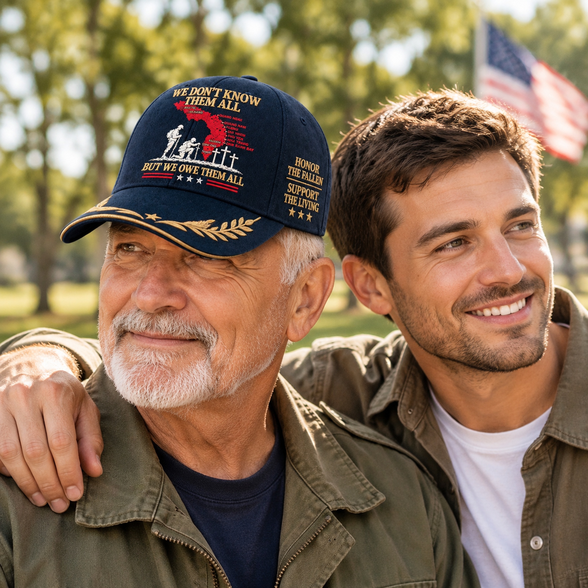 We Don’t Know Them All, But We Owe Them All - Vietnam Veteran Embroidered Hat