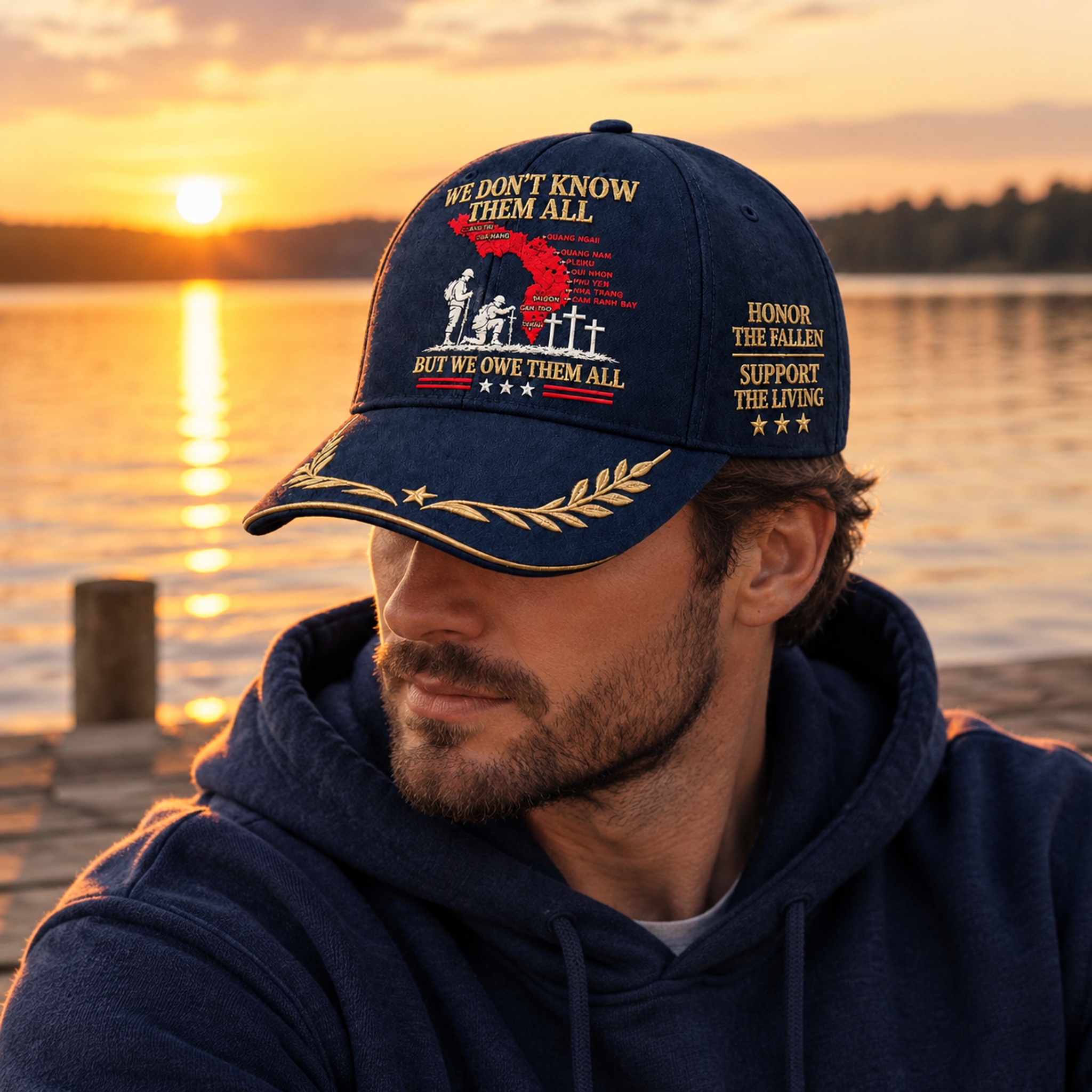 We Don’t Know Them All, But We Owe Them All - Vietnam Veteran Embroidered Hat