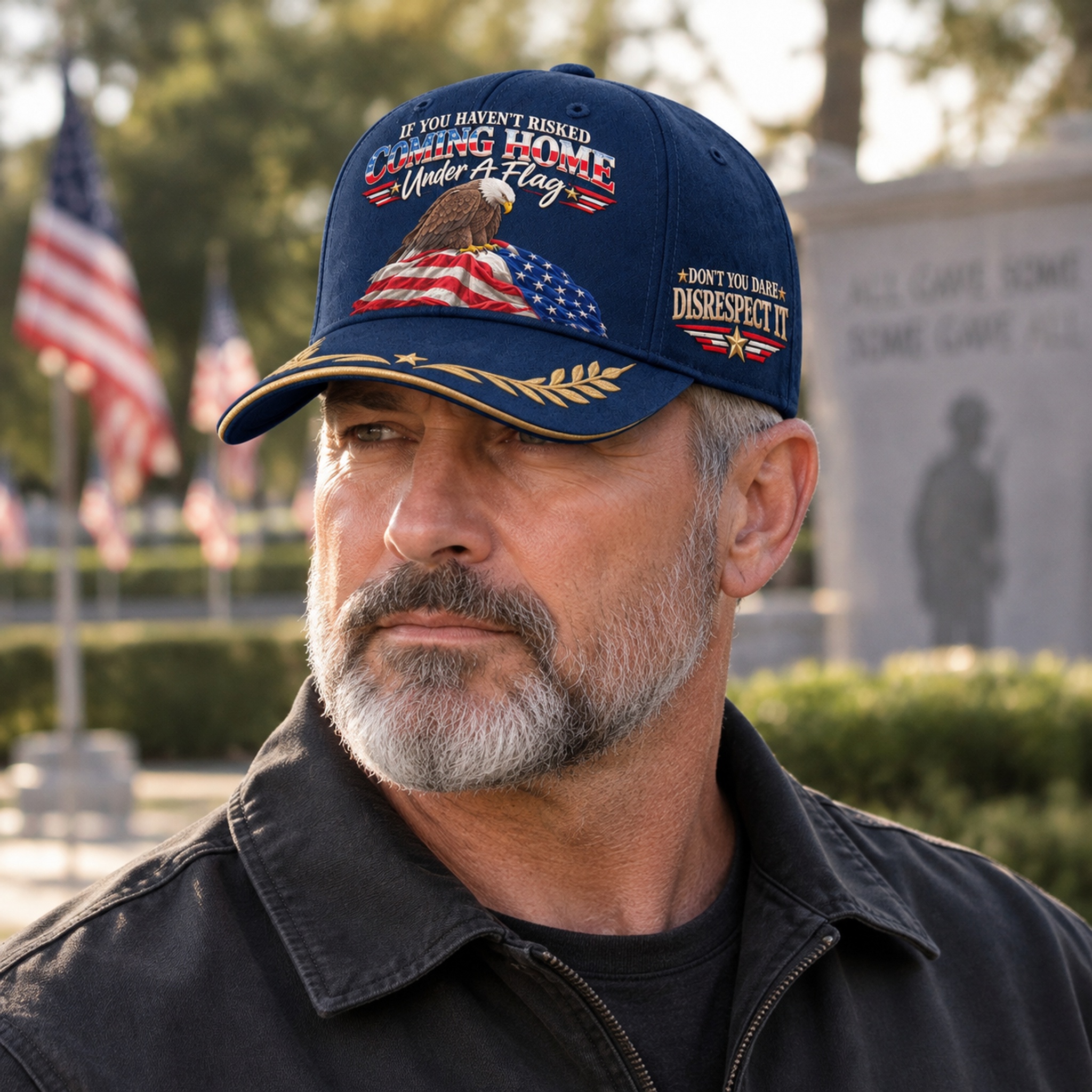 Don’t Disrespect The Flag Quote Hat