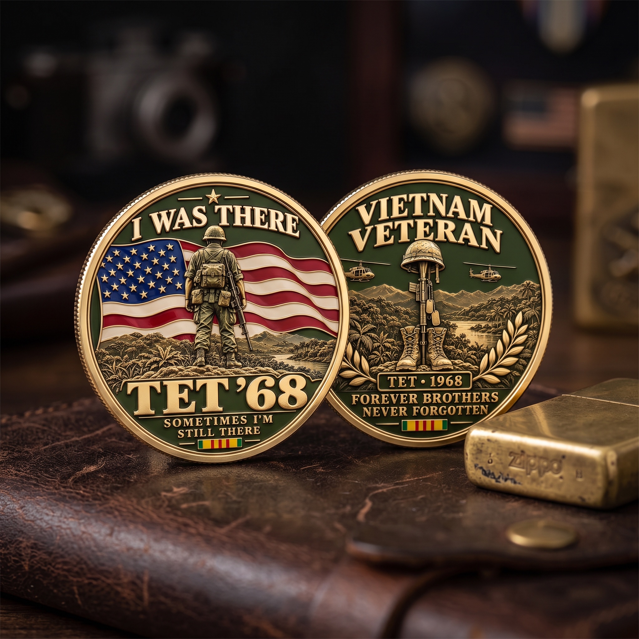 I Was There — Tet ’68 “Forever Brothers” Vietnam Veteran Commemorative Medallion