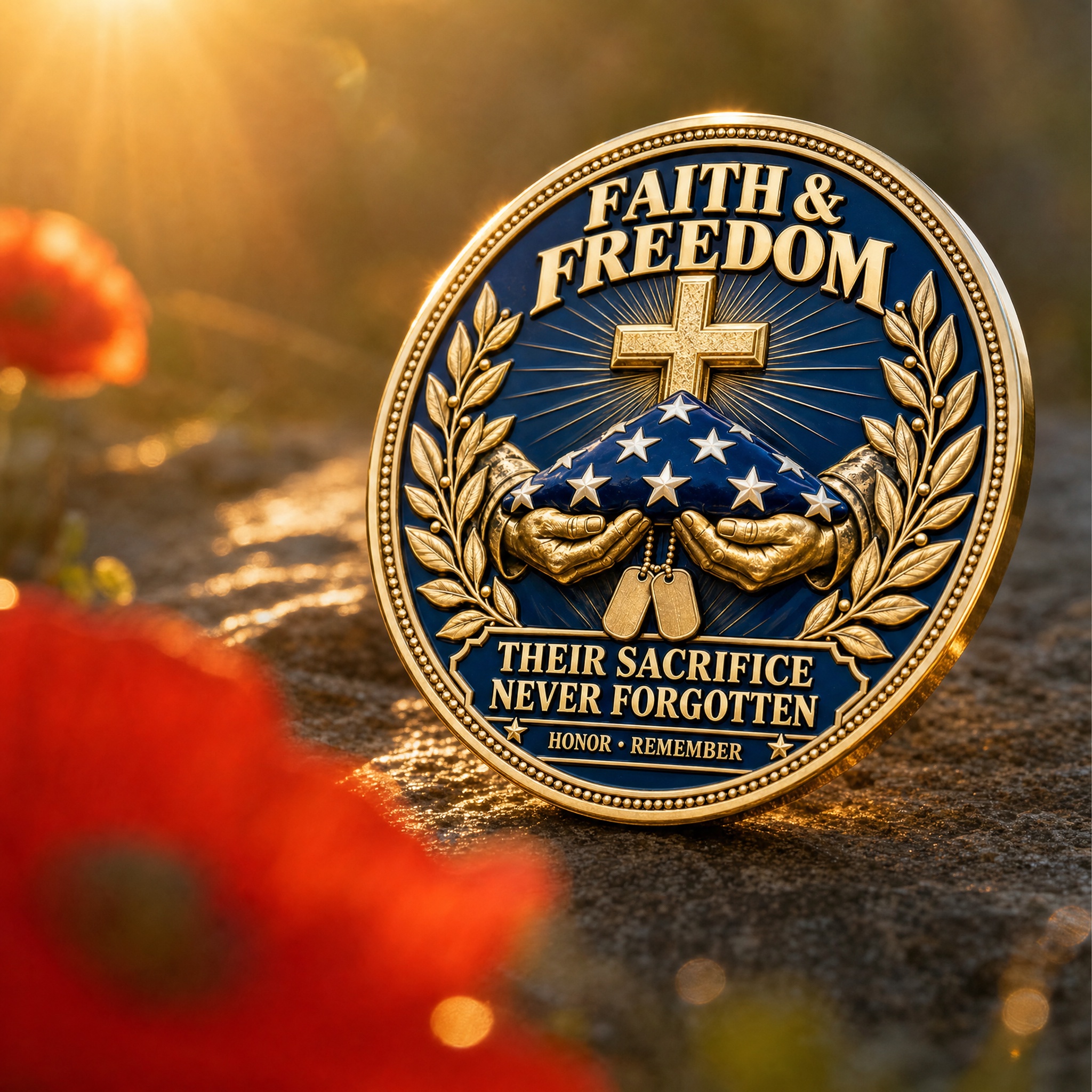 Faith & Freedom — Christian American Veteran Tribute Commemorative Medallion