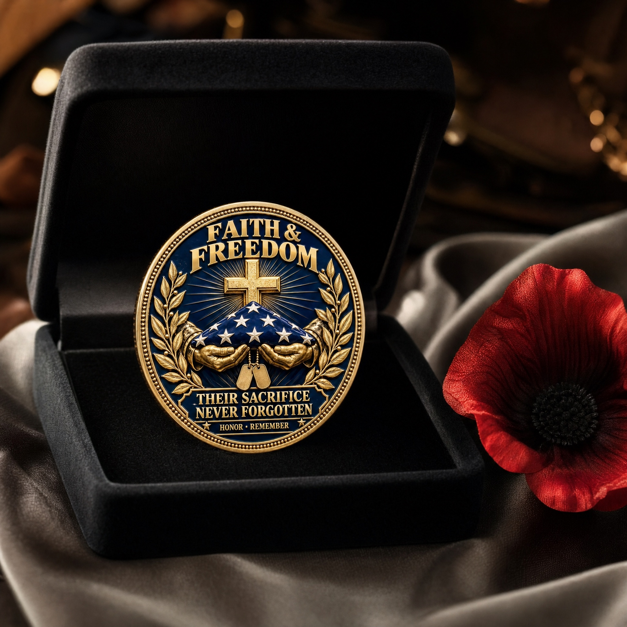 Faith & Freedom — Christian American Veteran Tribute Commemorative Medallion