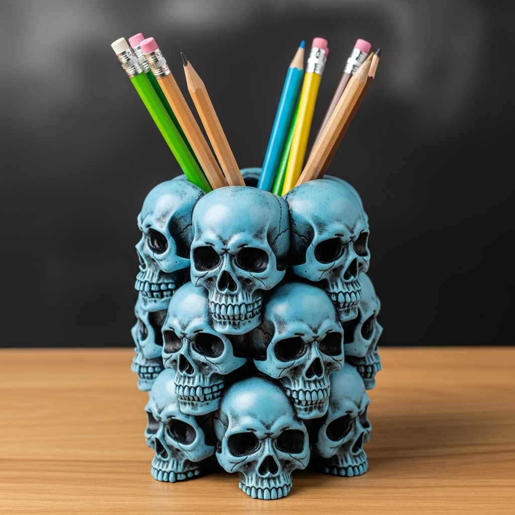 Skull Pen Holder