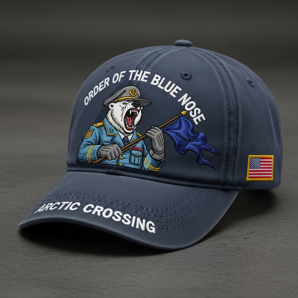 🔥🔥US Navy Blue Nose Challenge Hat