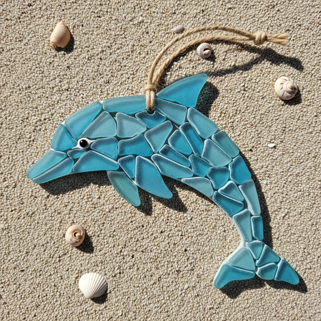 2025 New Sea Glass Christmas Ornament