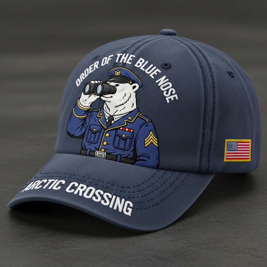 🔥🔥US Navy Blue Nose Challenge Hat