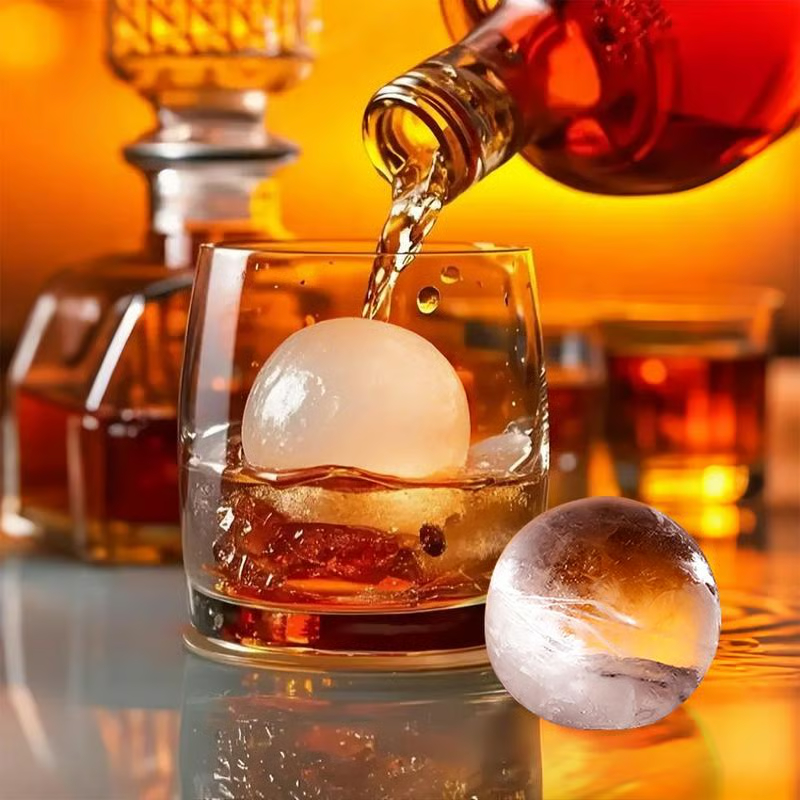 Silicone ice ball maker