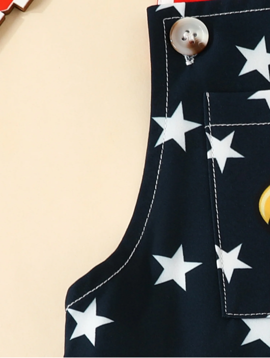Children's Flag Eagle Overalls