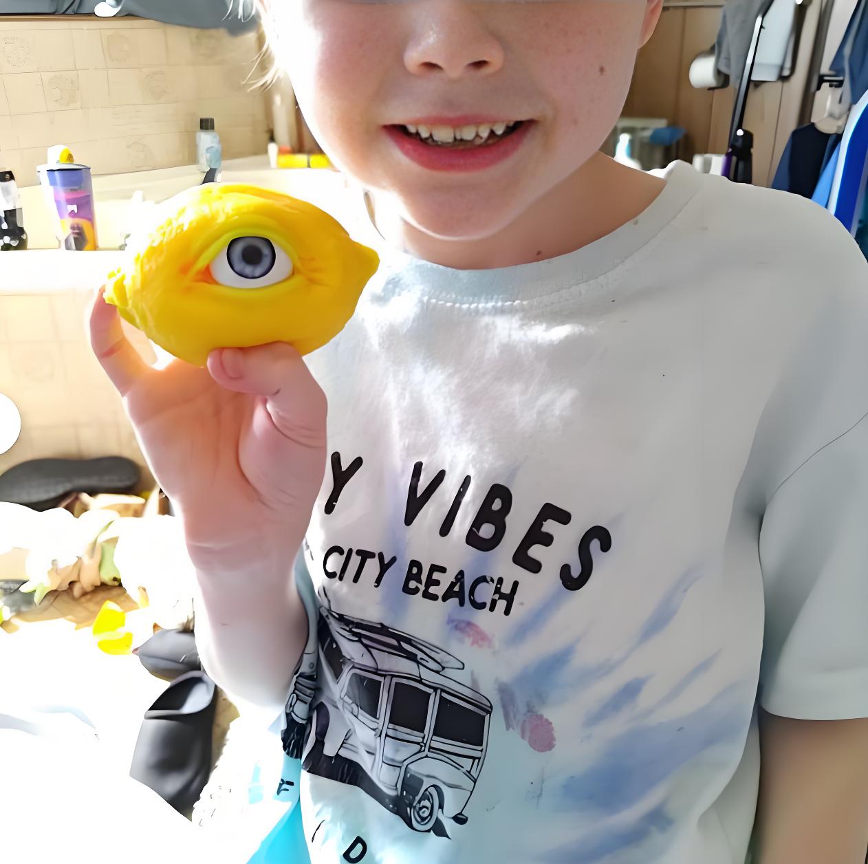 Strange toys with eyes