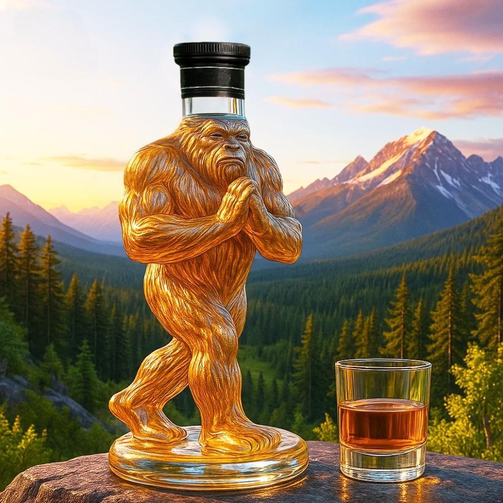 🦶Limited Edition Blessed Bigfoot Crown Royal Whiskey Bottle👣