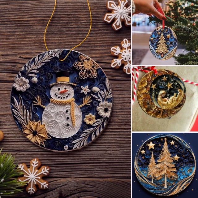 Quilling Christmas Ornaments