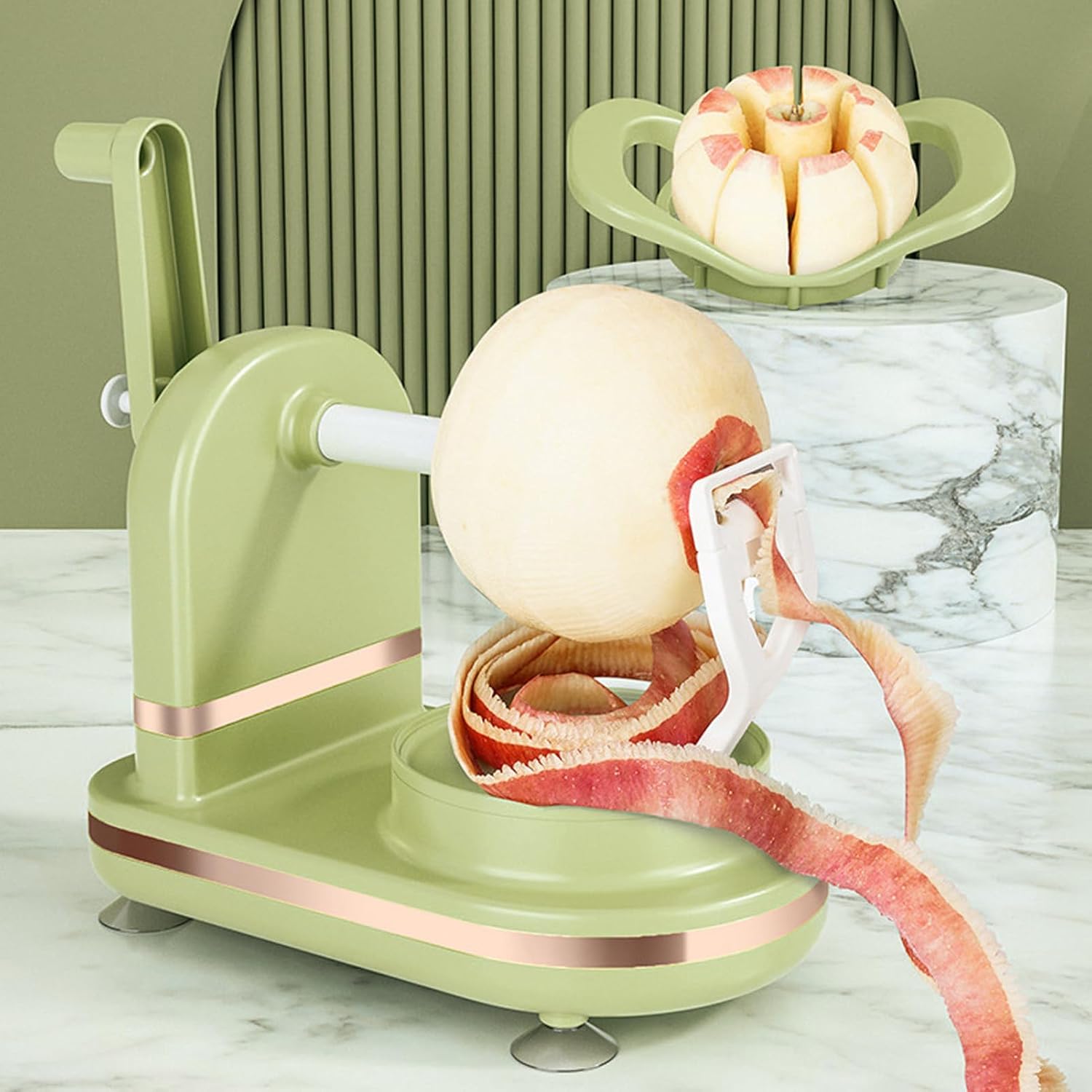 Hand-cranked peeling machine