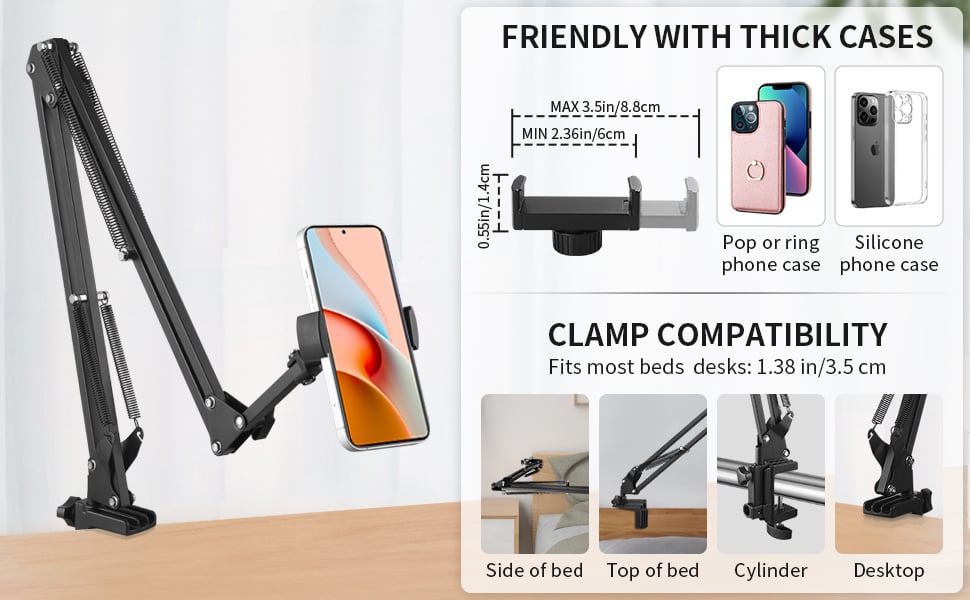 phone holder for bed