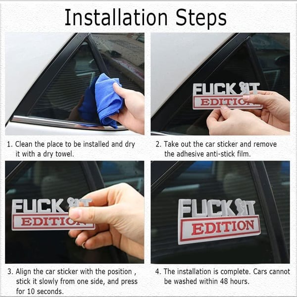FUCK IT Edition Emblem