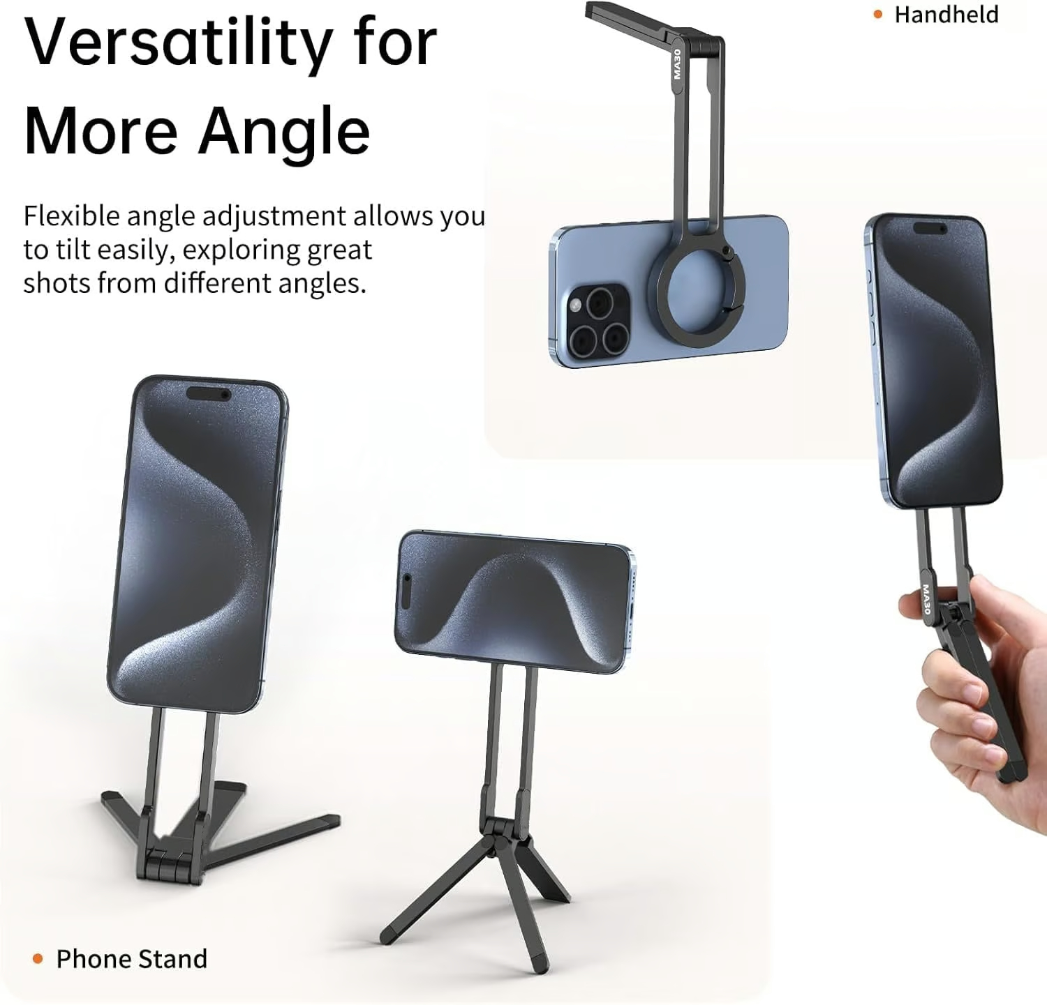 💥 MA30 Magnetic Phone Tripod Stand for iPhone