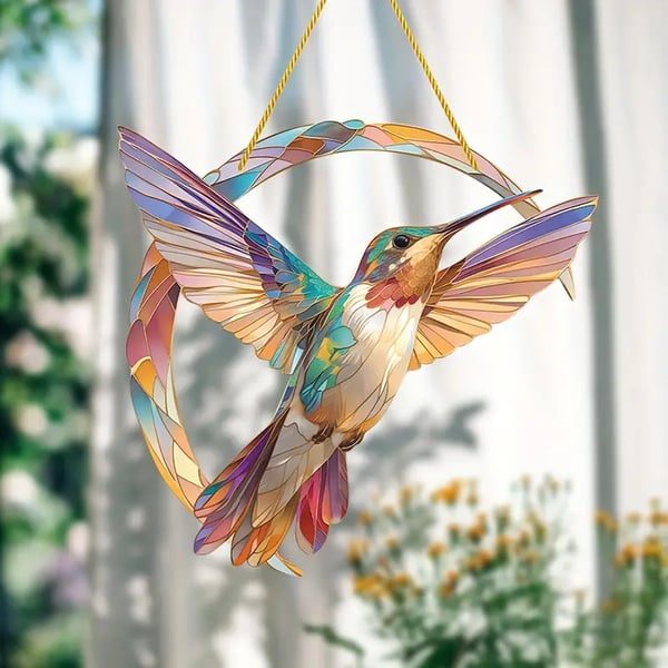 🎁Hummingbird Suncatcher Colorful Window Hanging