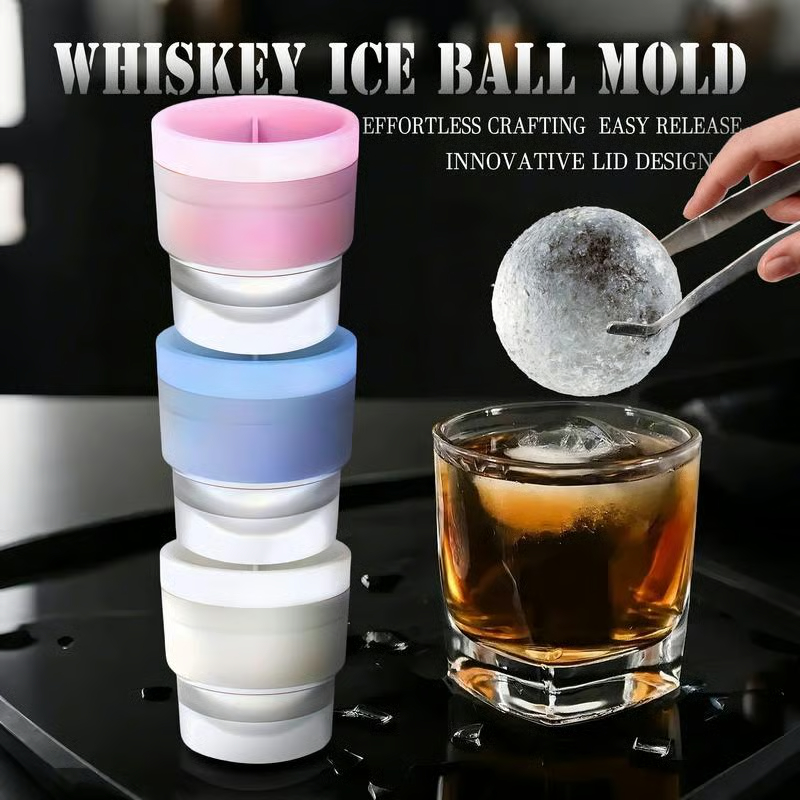 Silicone ice ball maker
