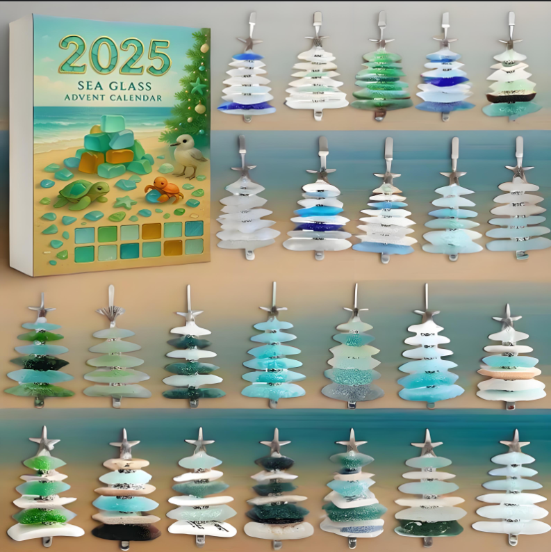 Sea Glass Christmas Tree Advent Calendar