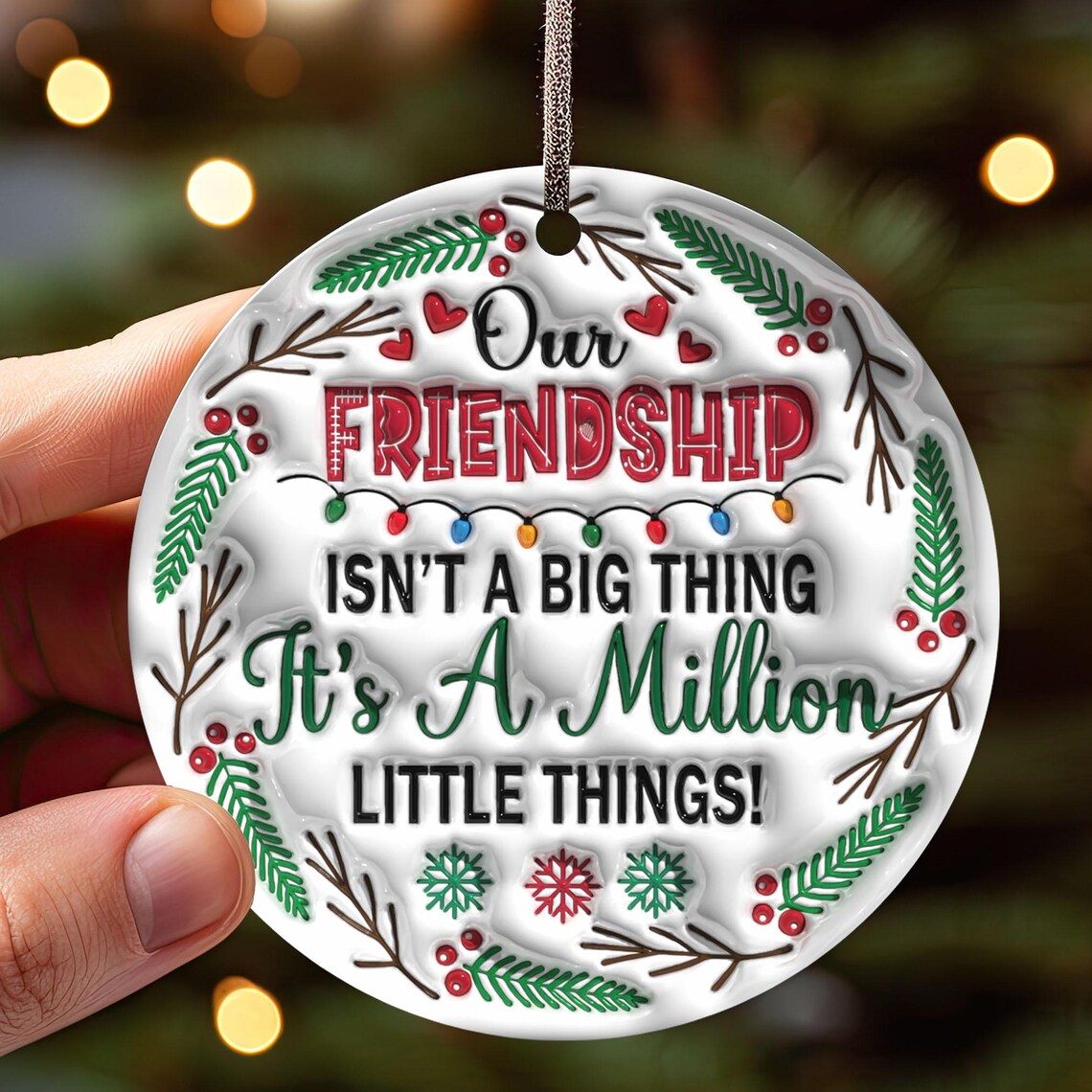🎁Friendship Ornament- We Are More Than Friend 
