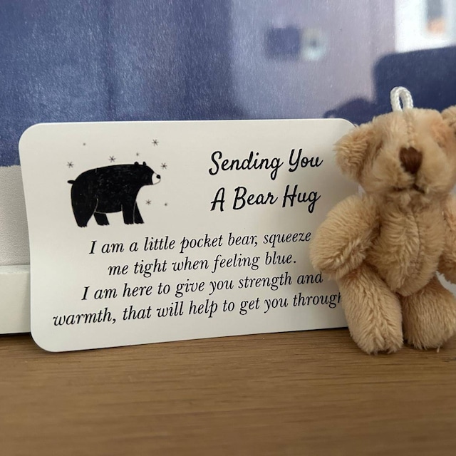 A Little Pocket Bear Hug - Giving hugs to whoever needs one
