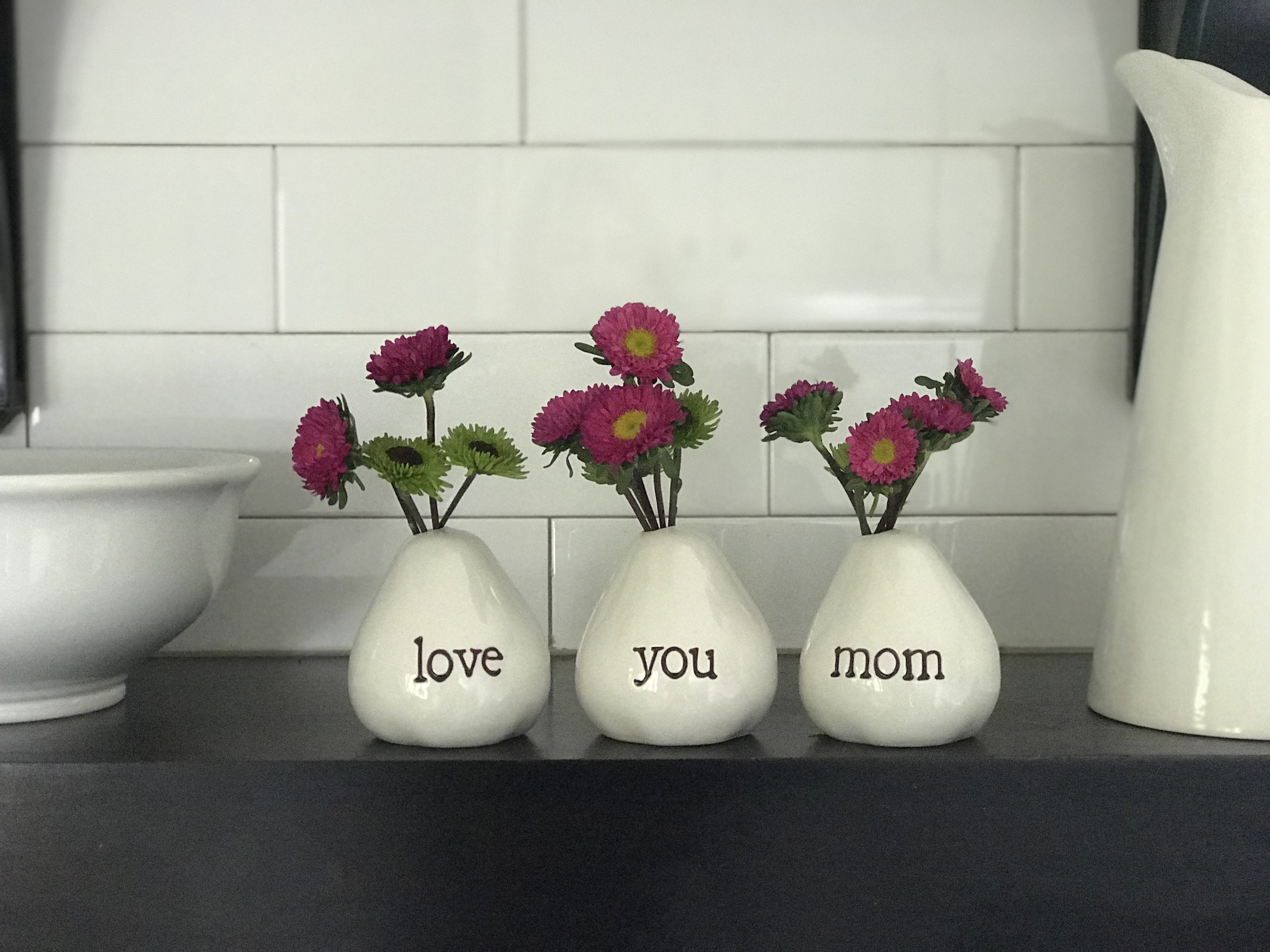 Love You Mom Vases For Flowers 