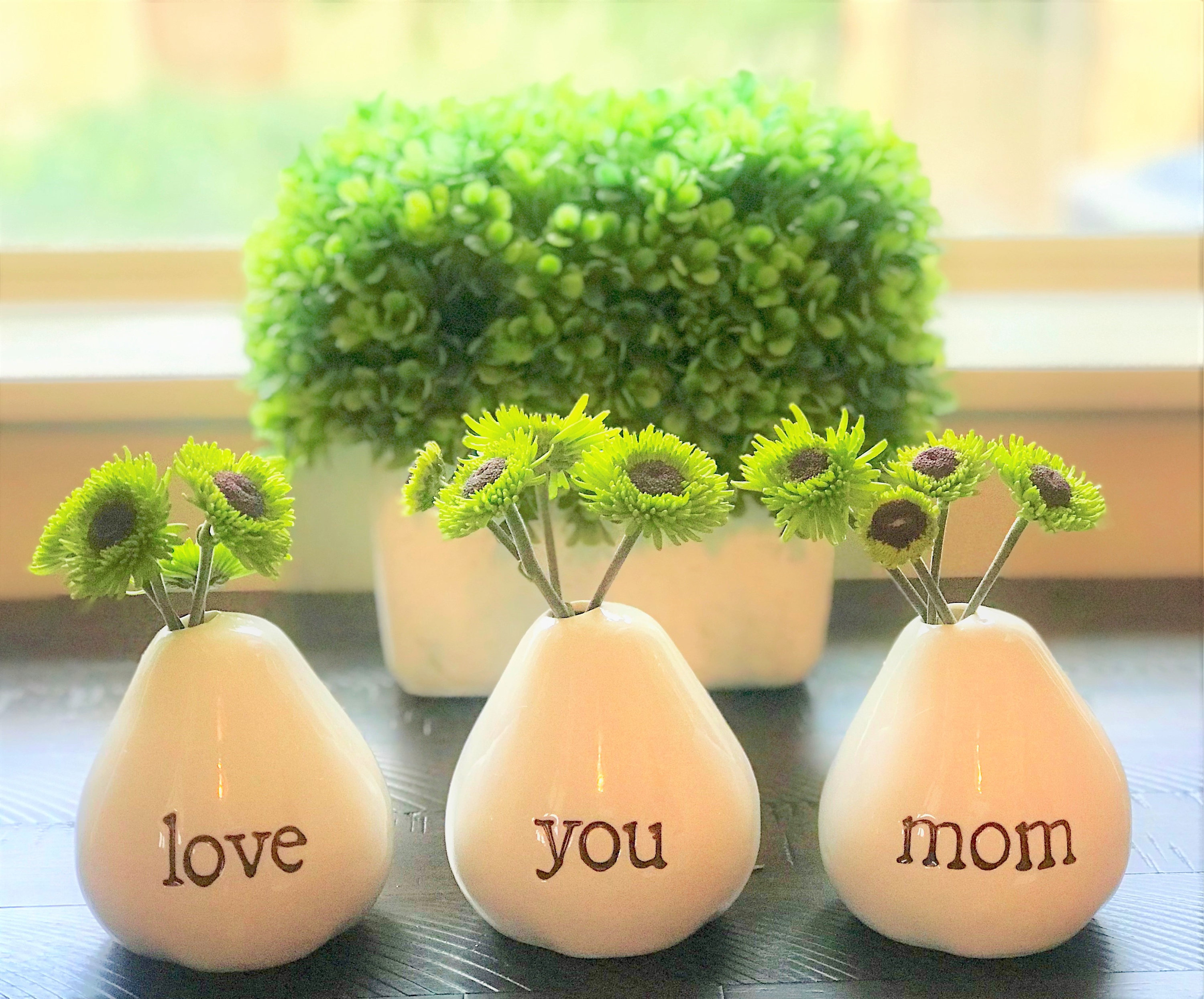 Love You Mom Vases For Flowers 