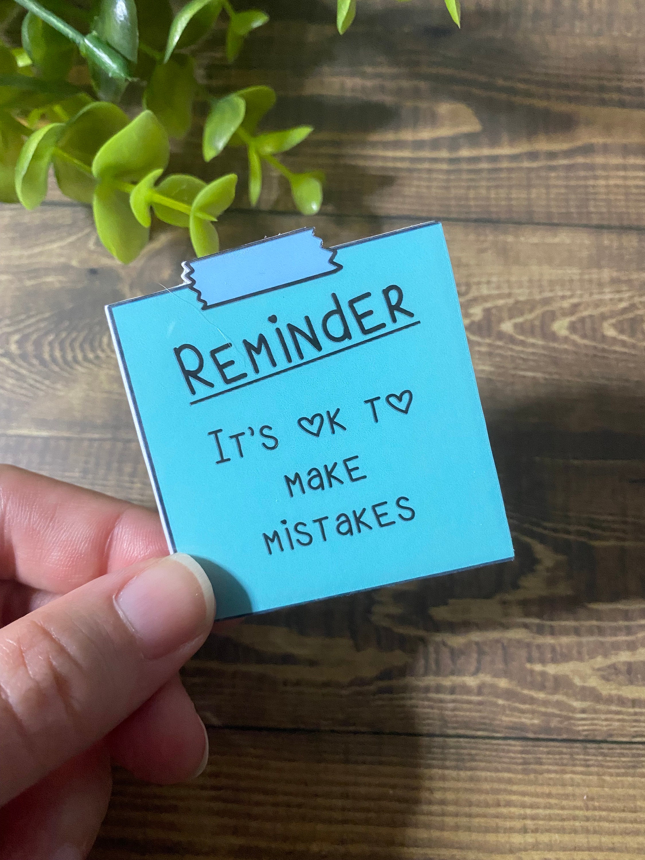 Mental health sticky note stickers
