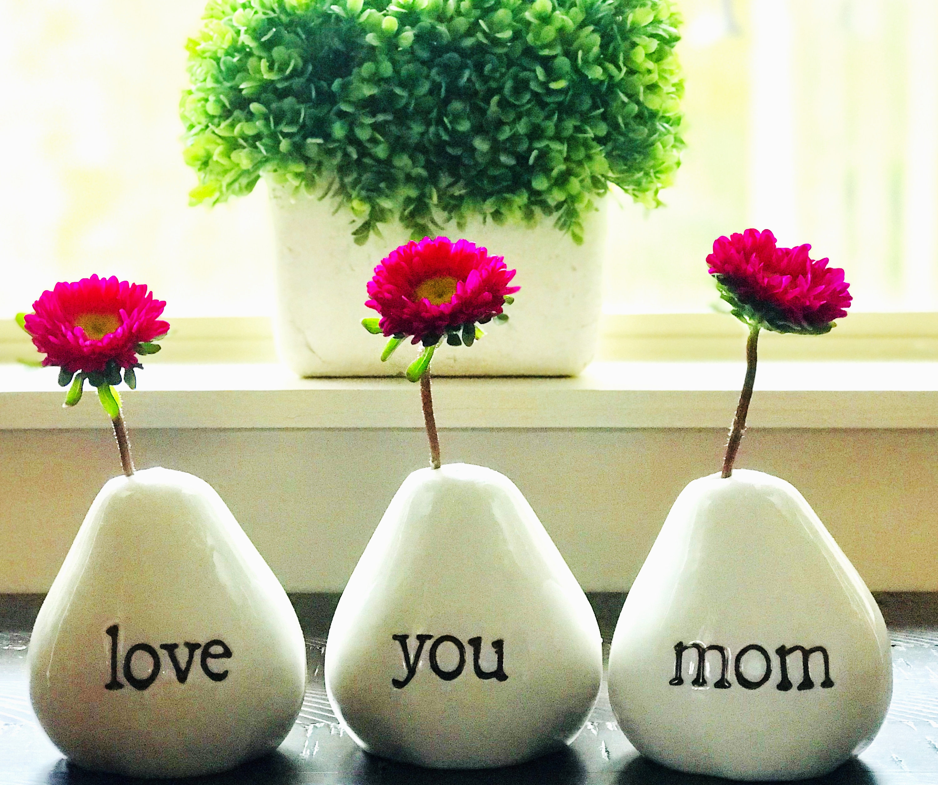 Love You Mom Vases For Flowers 