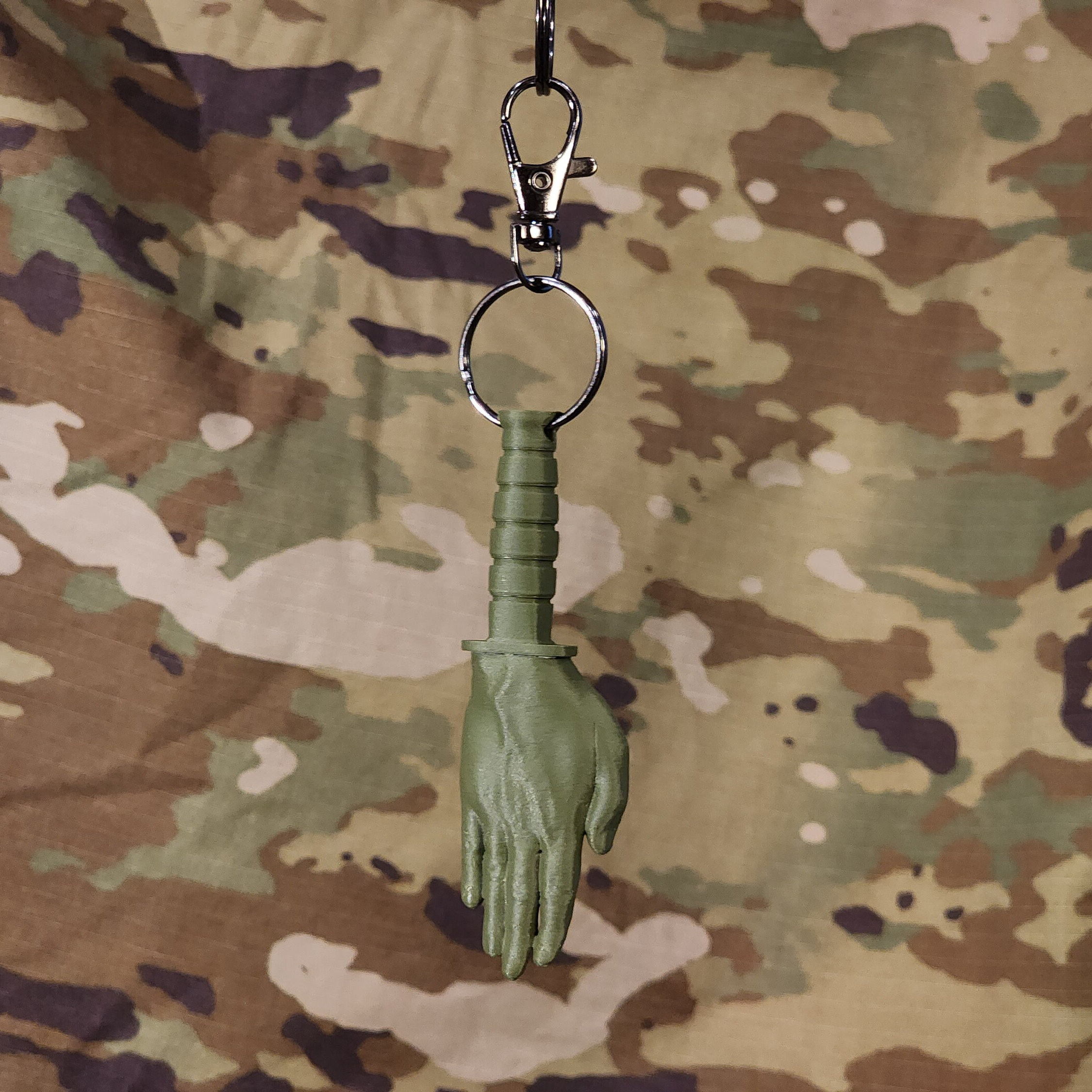 Knife Hand Keychain - Great Military gift for Army, Marines, Navy, Airforce