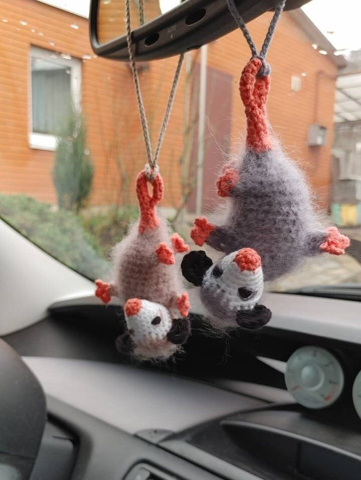 Opossum car accessories, dashboard decor