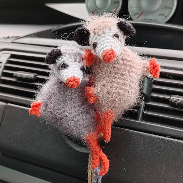 Opossum car accessories, dashboard decor