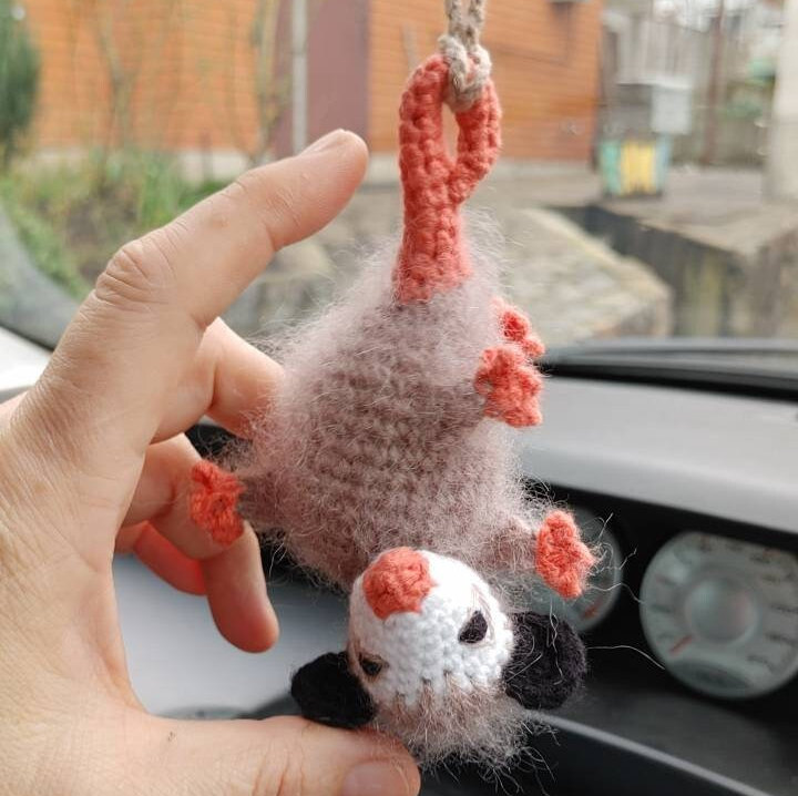 Opossum car accessories, dashboard decor