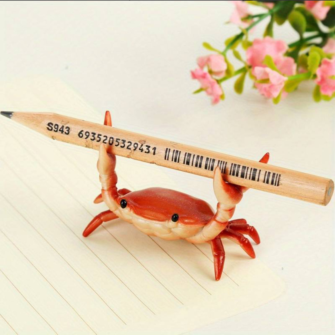  Cute Weightlifting Crabs Desk Organizer for Fun and Creative Storage
